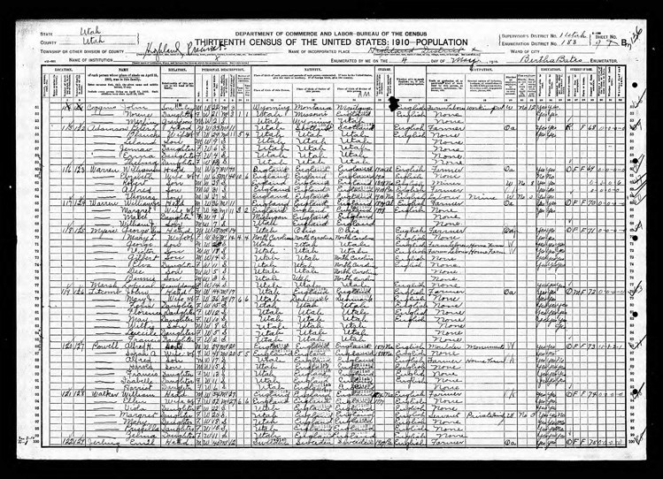 Highland 1910 U.S. Census page 2