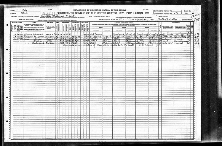 Highland 1920 U.S. Census page 6