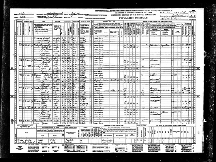 Highland 1940 U.S. Census page 6