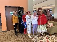 Librarians in the Halloween costumes 2019