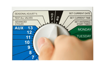 Hand adjusting sprinkler control
