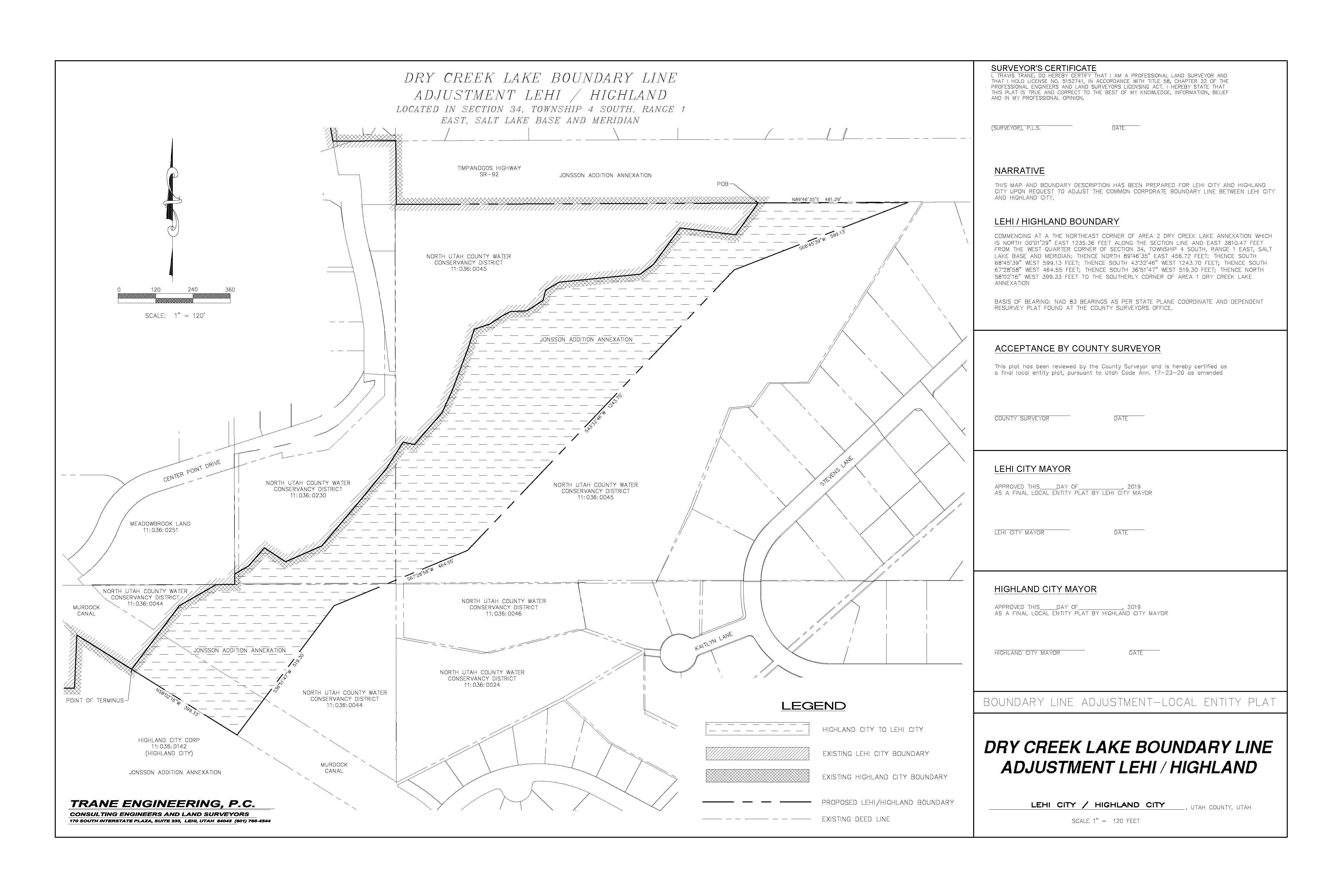 Dry Creek Boundary Adjustment Map