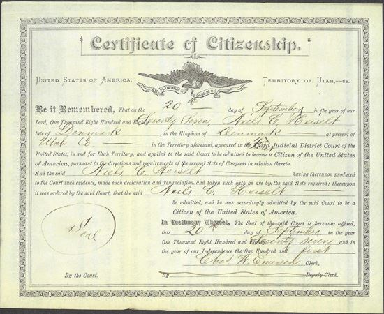 Niels C Heiselt citizenship