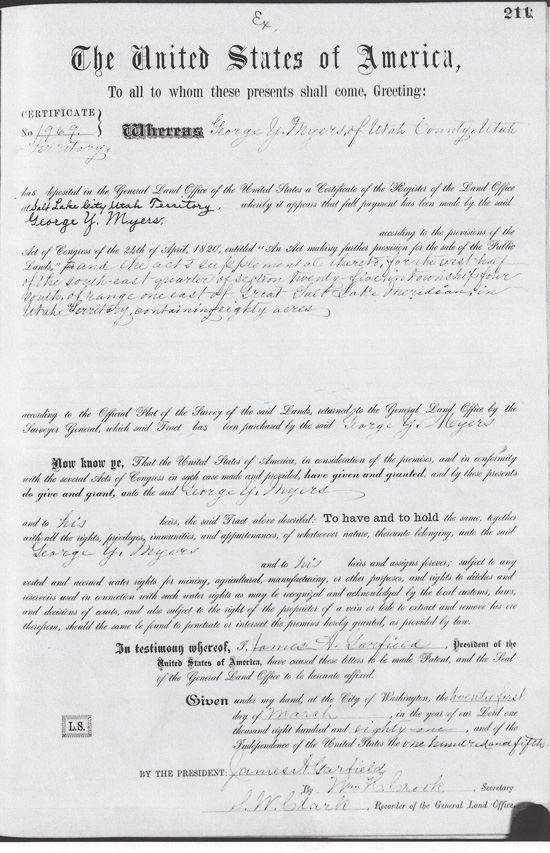 George Y Myers document