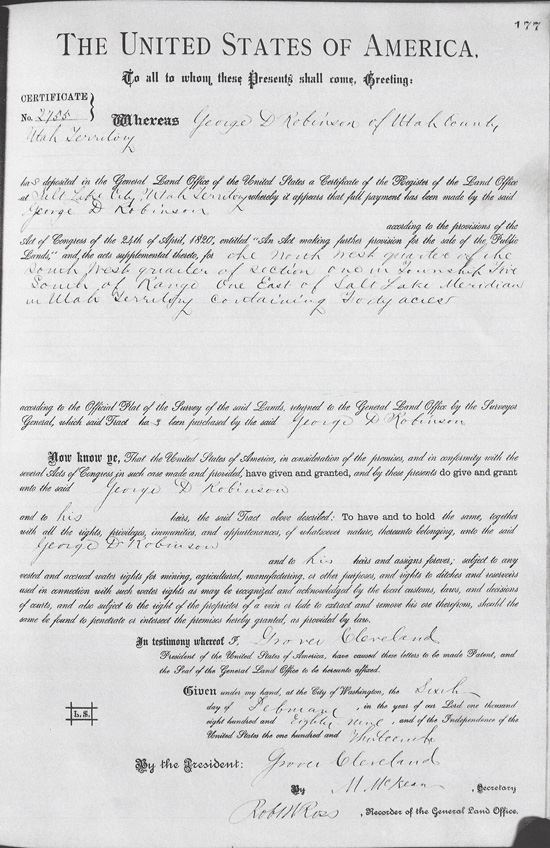Geroge D Robinson document