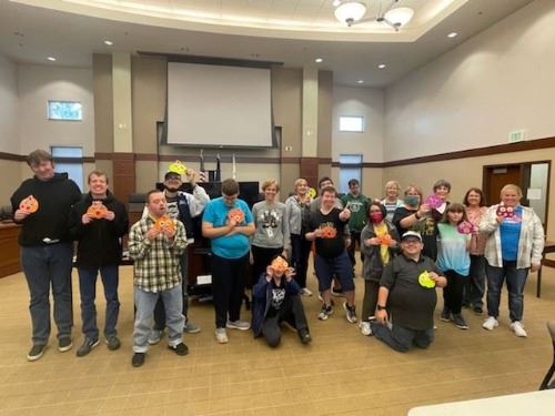 picture of about 20 special needs adults