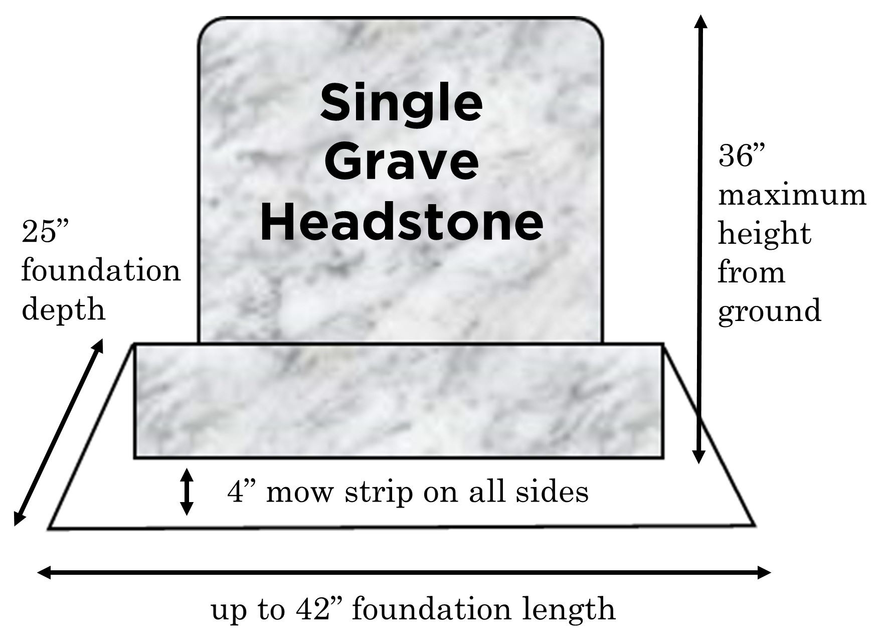 Single Grave Headstone