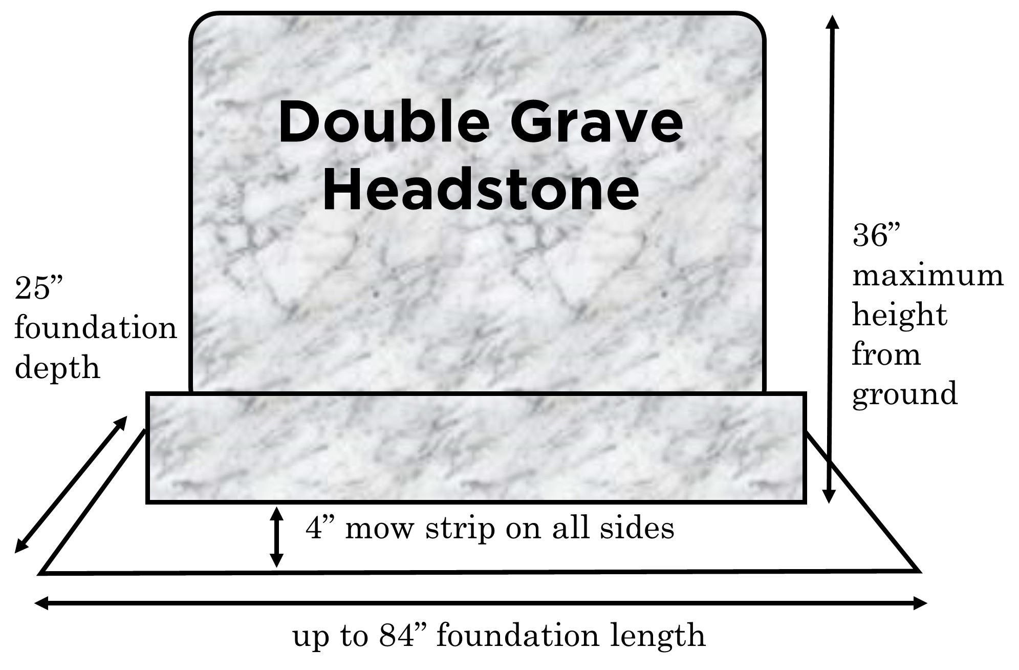 Double Grave Headstone